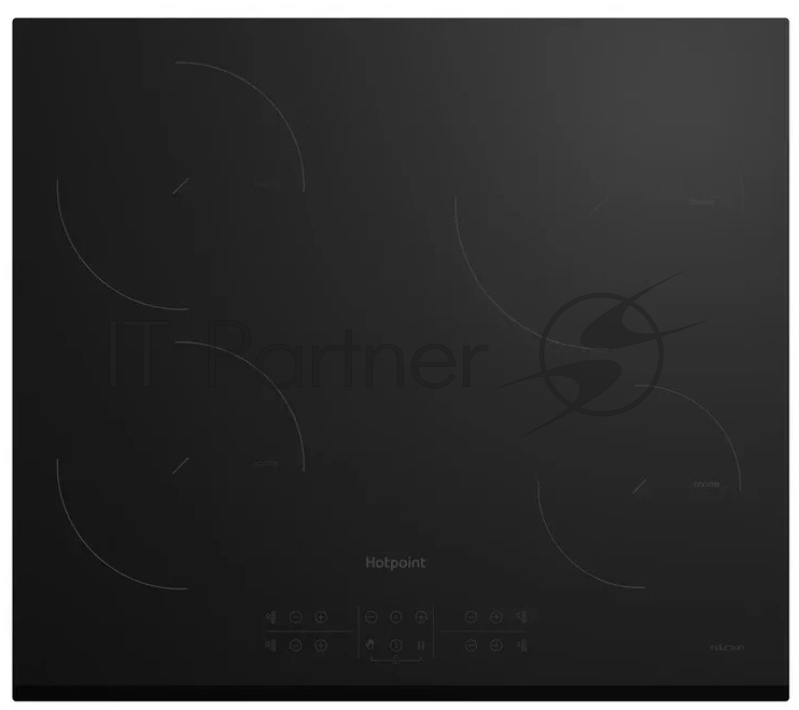 Индукционная варочная поверхность Hotpoint HB 1560S BF, 4 конфорки, стеклокерамика, 7200 Вт
