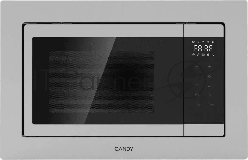 Встраиваемая микроволновая печь Candy CMXBTG218X серебристый, 21 л, 800 Вт, переключатели - сенсор