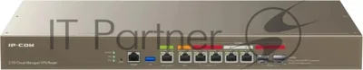 Маршрутизатор IP-COM M50-F, 1×2.5 Гбит/с + 5×1 Гбит/с LAN/WAN + 2×1 Гбит/с SFP (Комбо), управляемый