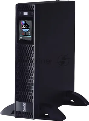 Источник бесперебойного питания Powercom Next, On-Line, 1000VA/1000W, Rack/Tower, 8*IEC320-C13, LCD, Serial+USB, SmartSlot, подкл. доп. Бат.