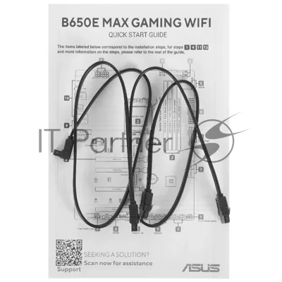 Материнская плата ASUS B650E MAX GAMING WIFI, AM5, AMD B650, 4xDDR5, 4xSATA, 3xM.2, 1xPCIe 5.0 x16, DisplayPort, HDMI, 1x2.5Gb LAN, USB Type-C, Wi-Fi 6E, Bluetooth, 3x3.5 мм, 7.1, ATX