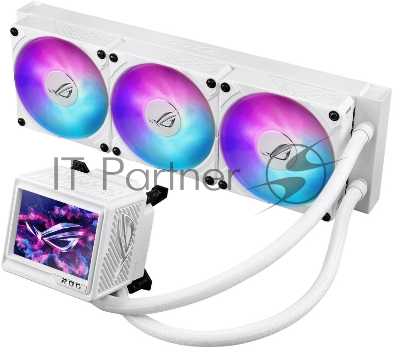 Система жидкостного охлаждения ASUS ROG RYUJIN III 360 ARGb EXTREME WHT 90RC0132-M0EAY0 белый 120мм алюминий+медь 2800rpm 36db 4-pin 305W