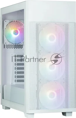 Компьютерный корпус ZALMAN S5 NEO, ATX, белый, WINDOW, 2xCOMBO (3.5" or 2.5"), 4x2.5", 1xUSB 2.0, 1xUSB3.1, FRONT 3x120мм FRGb, REAR 1x120мм FRGb