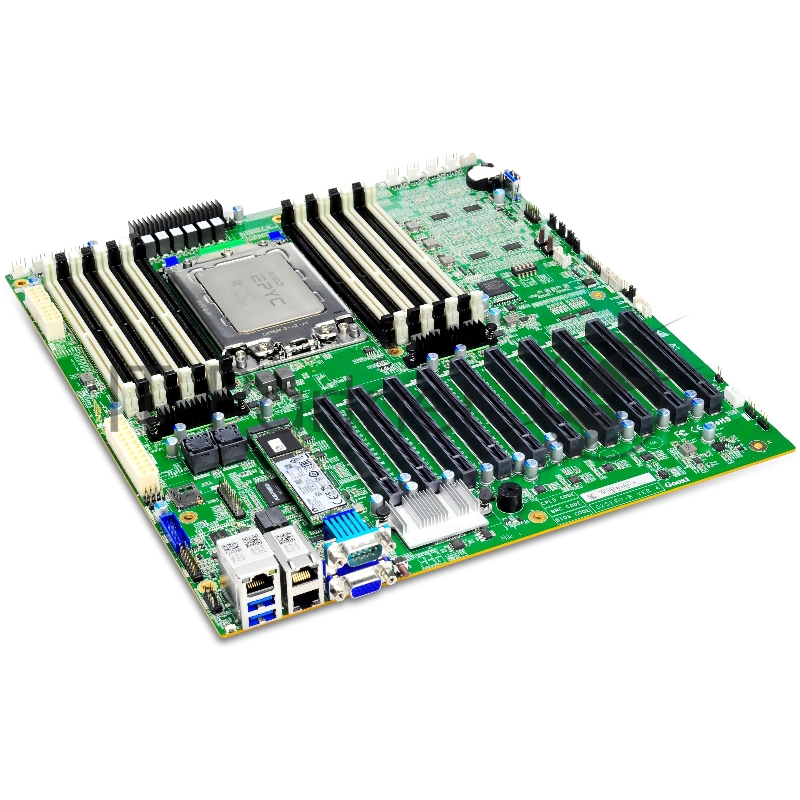 Материнская плата серверная Gooxi G2SERO-B-PK2, SP3, AMD EPYC, 16xDDR4, 2xMiniSAS HD, 1xM.2, 4xPCIe 3.0 x16, 6xPCIe 3.0 x8, 1xVGA, 2x1Gb LAN, 2xUSB-A 5Gbps, 1x3.5 мм, 7.1, E-ATX