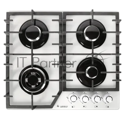 Газовая варочная поверхность Gefest ПВГ 2232-01 Р12, 4 конфорки, закаленное стекло, 7800 Вт