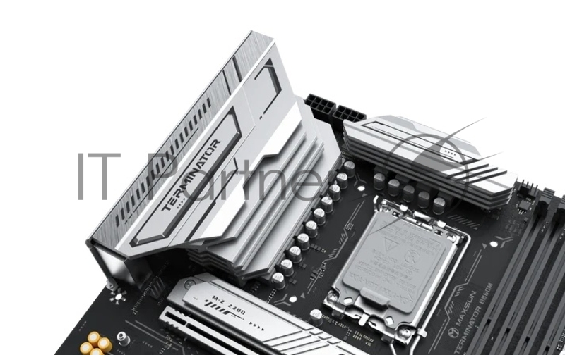 Материнская плата Maxsun Terminator B860M, LGA 1851, Intel B860, 4xDDR5, 3xSATA, 3xM.2, 1xPCIe 5.0 x16, DisplayPort, HDMI, USB Type-C, 1x2.5Gb LAN, 7.1, microATX