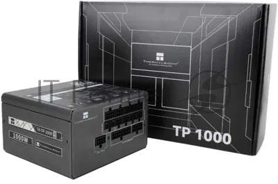 Блок питания Thermalright, 1000W 80+ Platinum (ATX, 3.0, PCIe 5.0, Full modular, 1x24(20+4)pin, 1xCPU 8(4+4)pin, 2xPCIe*2 8(6+2)pin, 1x12VHPWR PCIe 5.0 12+4pin 600мм, 6xSATA3, 4xMOLEX4pin, Active, 120x120мм, 150x140x86мм, APFC, OPP, OVP, OTP, OCP, SCP, UVP, черный)