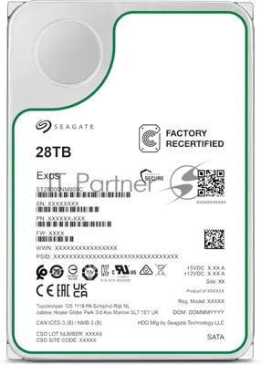 Жесткий диск HDD Seagate Exos X28 28Tb 7200rpm SATA 512Mb 3.5"