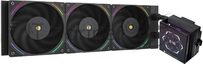 Система жидкостного охлаждения Thermalright Hyper Vision 360 ARGB Soc-AM5/AM4/1151/1200/2066/2011/1700 черный 4-pin 29.6dB Al LCD Ret (H-VISION-360-BL-ARGB)