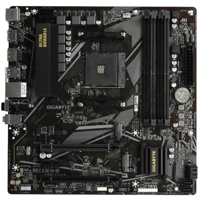 Материнская плата Gigabyte B550M DS3H AC R2, AM4, AMD B550, 4xDDR4, 4xSATA, 2xM.2, 2xPCIe x16, DisplayPort, HDMI, 1xGb LAN, 6xUSB, 3x3.5 мм, 7.1, microATX