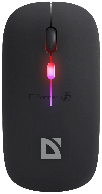 Мышь беспроводная Defender Coda MB-261 черный, 1600 dpi, радиоканал, Bluetooth, USB, кнопки - 4