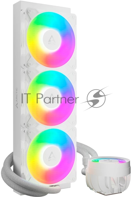 Система жидкостного охлаждения Arctic Cooling Liquid Freezer III Pro 360 ARGB Whte ACFRE00188A белый 120мм алюминий+медь 2500rpm 31db 4-pin