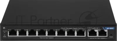 Коммутатор Netis ST210GPD-2G, 8×1 Гбит/с PoE + 2×1 Гбит/с, настраиваемый