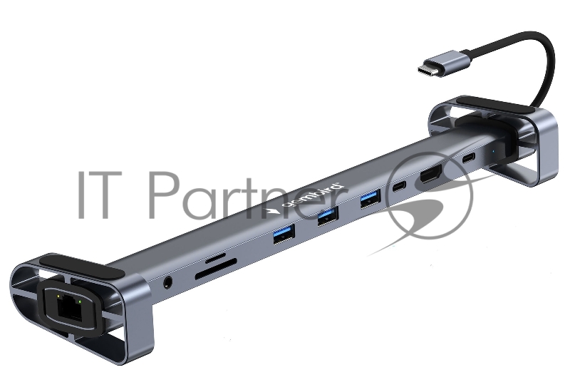 Док-станция Gembird UHB-D5, USB Type-C, 3xUSB 3.1, Type-C PD87W, Jack 3.5, SD/TF, HDMI, RJ45, USB Type-C, USB