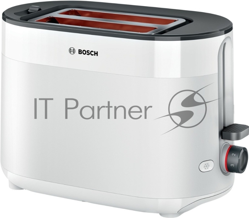 Тостер Bosch TAT2M121 белый, 950 Вт, 2 слота