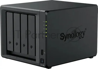 Сетевое хранилище Synology DiskStation DS925+ черный (AMD Ryzen V1500B/4Gb/4 pcs (3.5" or 2.5" SATA or SSD)/1xM.2 2280 NVMe SSD/RAID/1x4Gb/no WIFI) (DS