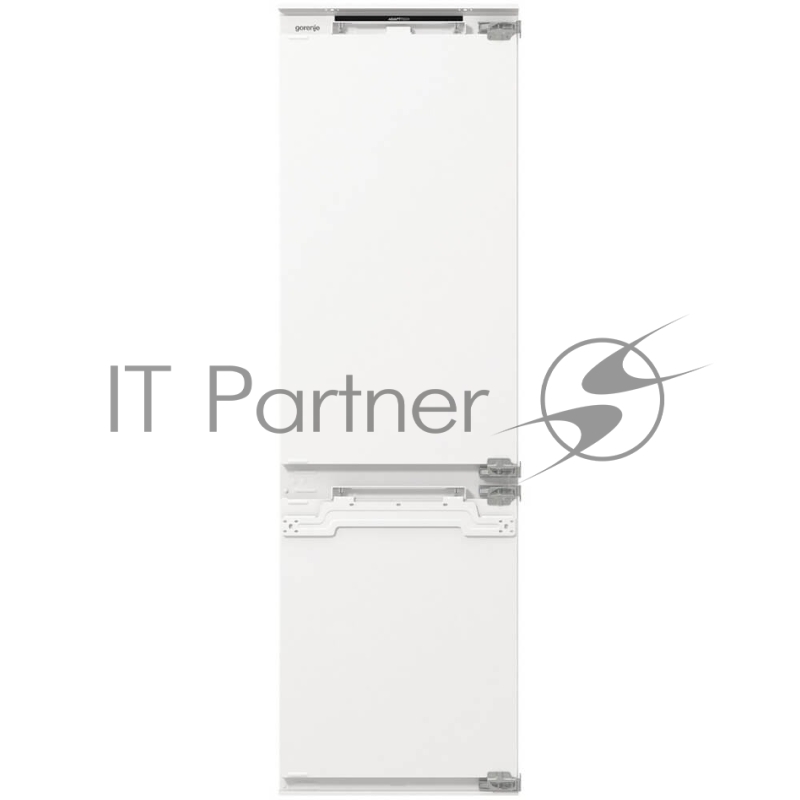 Встраиваемый холодильник Gorenje NRKI517142, полезный объем 243 л, электронное управление, цифровой дисплей, автоматическое размораживание No Frost, быстрое замораживание, интенсивное охлаждение, зона свежести с контролем влажности, слайдерное крепление, энергоэффективность А+