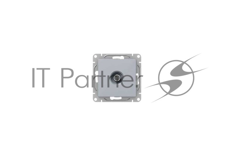Механизм розетки TV EKF Эпика UP1-SOA-TV-3, оконечная, алюминий