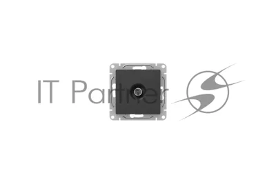 Механизм розетки TV EKF UP1-SOB-TV-3 Эпика, оконечная, черный