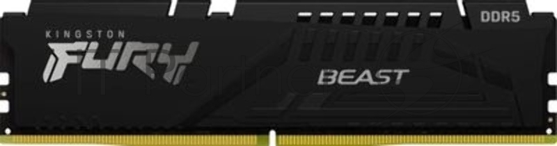 Оперативная память Kingston Fury Beast Black, DDR5, 32GB (1x32GB), 5600 MHz, CL36, с радиатором, чёрный