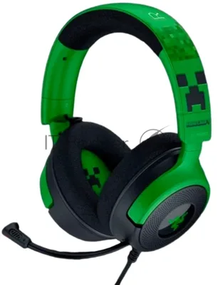 Гарнитура Razer Kraken V4 X зеленый/чёрный, проводная, подсветка