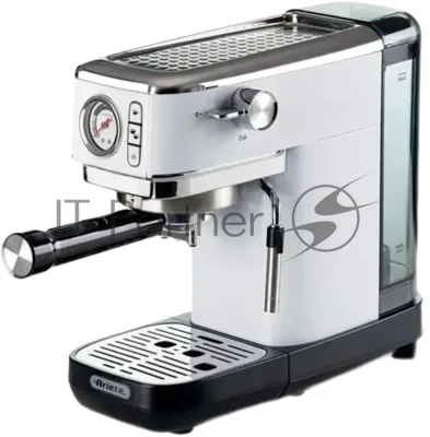 Кофеварка рожковая Ariete 00M138114AR0 белый, молотый, 1300 Вт, 15 бар