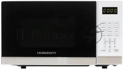 Микроволновая печь Horizont HSD202W белый, 20 л, 700 Вт, переключатели - сенсор