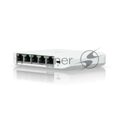Коммутатор Ubiquiti UniFi Switch Flex Mini 2.5G Compact, 5-port 2.5G switch that can be powered with PoE or a USB-C adapter.
