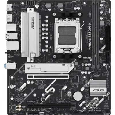 Материнская плата ASUS PRIME B850M-K, AM5, AMD B850, 2xDDR5, 4xSATA, 2xM.2, 1xPCIe 5.0 x16, 1xPCIe 4.0 x8, DisplayPort, HDMI, 1x2.5Gb LAN, 8xUSB, 3x3.5 мм, 7.1, microATX