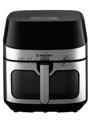 Аэрогриль Brayer 2044BR черный, 2200 Вт, 8 л, сенсор, 10 программ