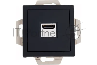 Розетка HDMI, механизм, карбон AtlasDesign