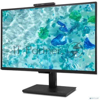 Монитор 23.8" Acer B248YGbemiqprcuzx IPS 1920x1080, 120 Гц, 4 мс, 16:9, 300 кд/м², HDMI 2.0, DP, USB-C (100 Вт), 3.5 Jack, USB Hub (2x USB 3.0), FreeSync, HDR10, динамики (2x5 Вт), веб-камера, черный