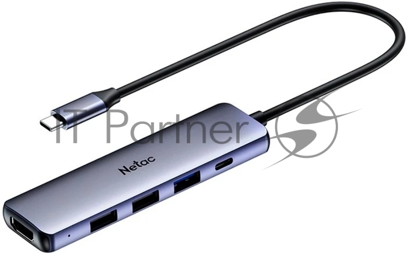 USB-концентратор Netac WF13, USB Type-C, USB/HDMI/USB Type-C, USB