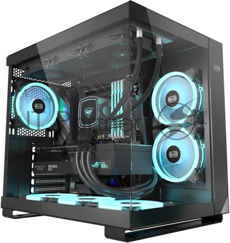 Компьютерный корпус без блока питания Case PCCooler C3T500 ARGB BK, Midi-Tower, TG, 6x120мм ARGB, 1xUSB-C 3.1 + 2xUSB-A 3.0, ATX, mATX, mITX черный