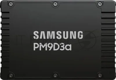 Накопитель SSD Samsung PM9D3a, 7680Gb, U.3(2.5" 15мм), NVMe, PCIe 5.0x4, 3D TLC, R/W 12000/6000Mb/s, IOPs 2 000 000/300 000, TbW 14016, DWPD 1 (12 мес.)