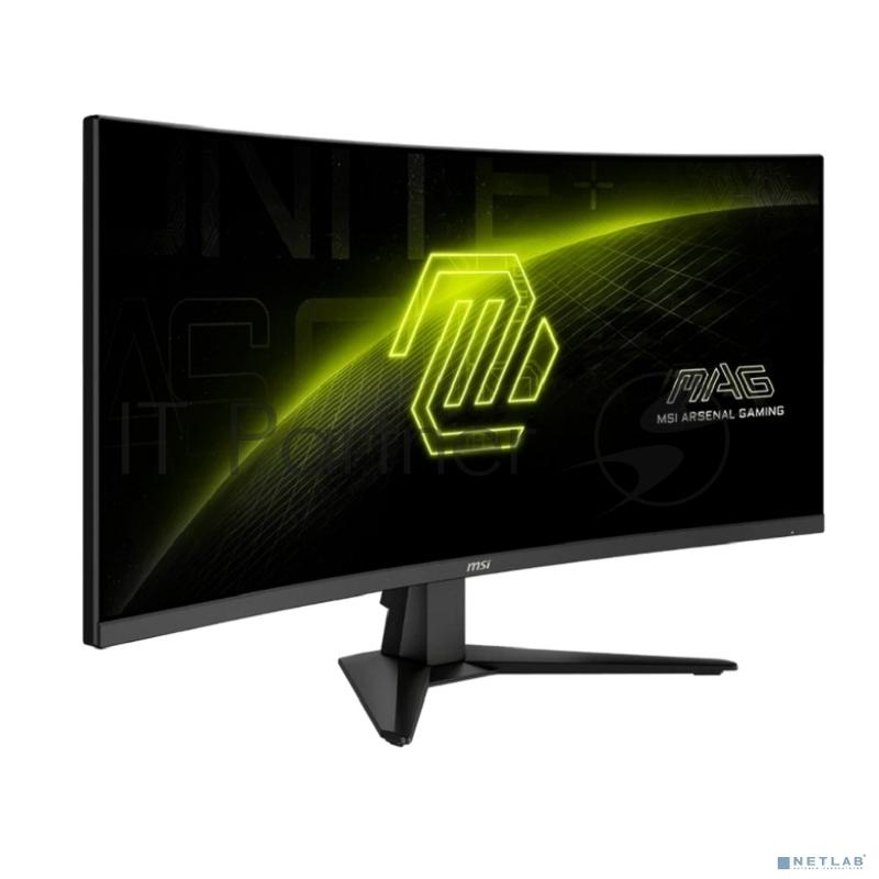Монитор 34" MSI MAG 346CQ VA 3440x1440, 180 Гц, 1 мс, 21:9, 300 кд/м², 2xHDMI 2.0b, DP 1.4a, USB-C, 3.5 Jack, HDR Ready, Adaptive-Sync, изогнутый экран (1500R), черный