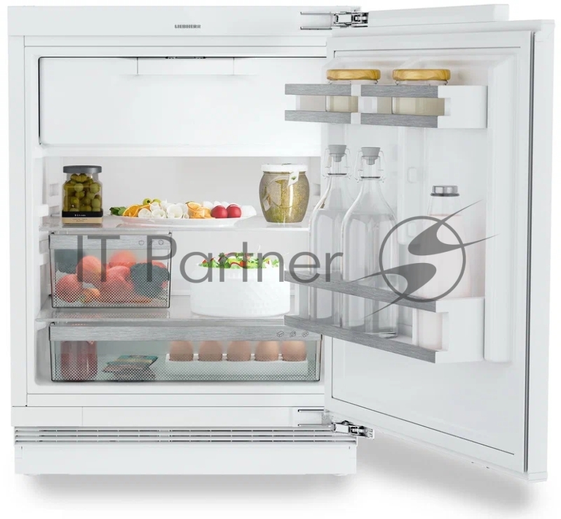 Встраиваемый холодильник Liebherr Pure, высота 82-88 см, door-on-door, с морозильным отделением, сенсорная электроника внутри камеры.