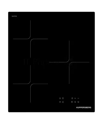 Варочная панель Kuppersberg ICI 406, индукция, High-Tech, 45 см, 9 уровней мощности, inverter, таймер, пауза, Booster, автоматическое отключение, сенсорное управление, автоматическое закипание, черный