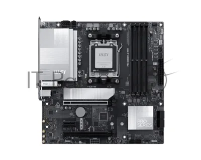 Материнская плата MSI PRO B850M-A WIFI PZ, AM5, AMD B850, 4xDDR5, 4xSATA, 2xM.2, 1xPCIe 5.0 x16, DisplayPort, HDMI, 1x5Gb LAN, USB Type-C, 3x3.5 мм, 7.1, microATX