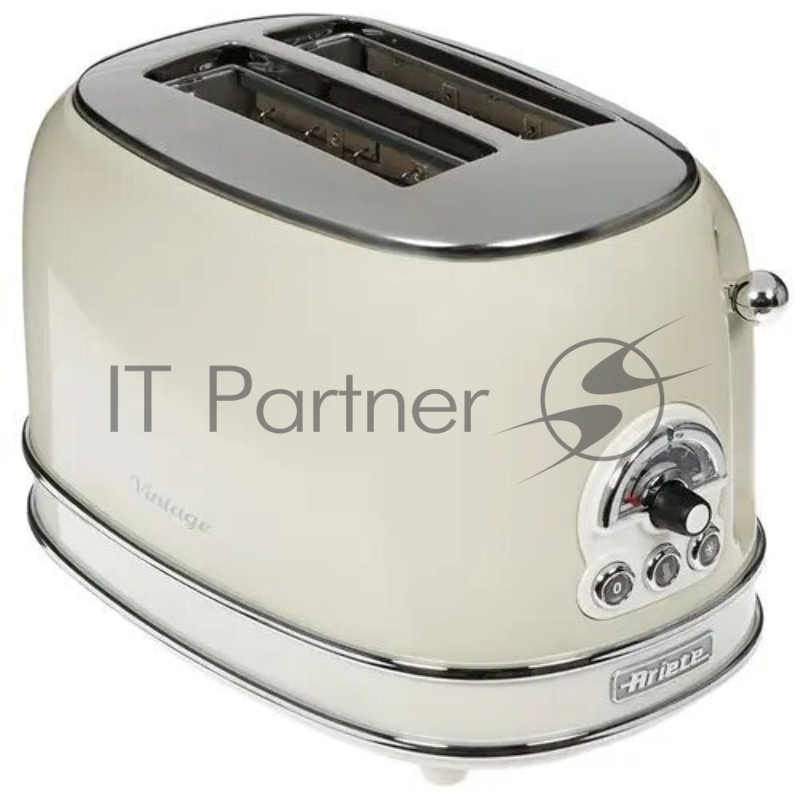 Тостер Ariete Vintage 155 бежевый, 810 Вт, 2 слота