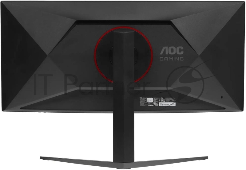 Монитор 34" AOC CU34G4 VA 3440x1440, 180 Гц, 0.5 мс, 21:9, 300 кд/м², HDMI 2.0, DP 1.4, 3.5 Jack, HDR10, FreeSync Premium, Adaptive-Sync, изогнутый экран (1500R), черный/красный