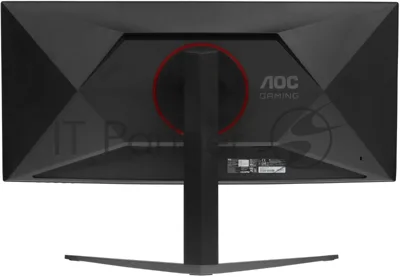 Монитор 34" AOC CU34G4 VA 3440x1440, 180 Гц, 0.5 мс, 21:9, 300 кд/м², HDMI 2.0, DP 1.4, 3.5 Jack, HDR10, FreeSync Premium, Adaptive-Sync, изогнутый экран (1500R), черный/красный