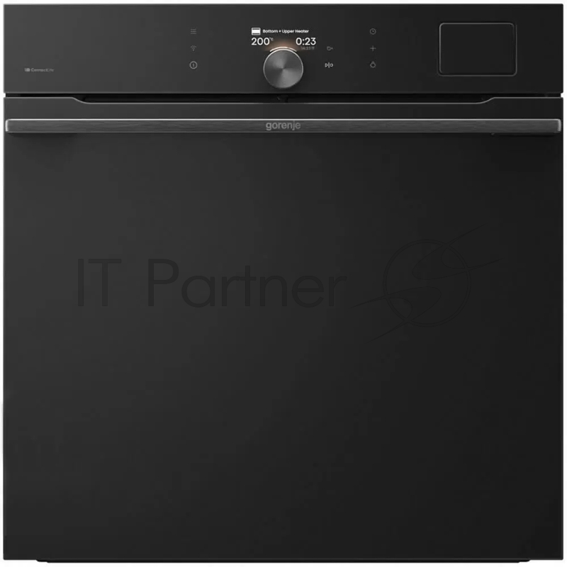 Духовой шкаф Gorenje BSA6138B, 77 л, макс. температура 300 градусов, комбинированное управление, TFT-дисплей, SteamAssist PRO, Wi-Fi, динамическая система охлаждения, быстрый нагрев, энергоэффективность А+, черный