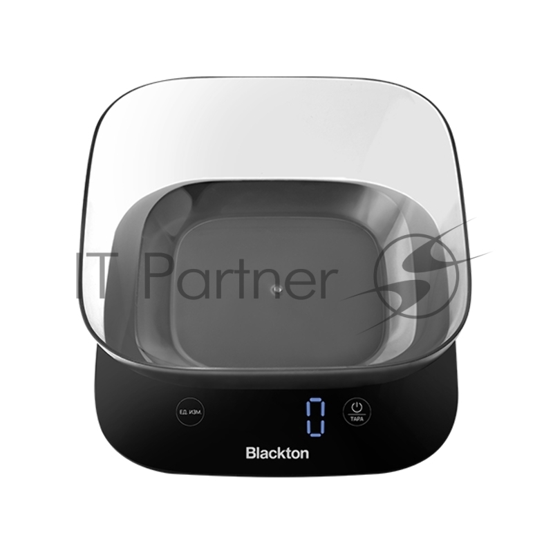 Весы кухонные Blackton Bt KS113 черный, тип управления: сенсорное, дисплей LED, количество высокочувствительных датчиков: 4, выбор единиц измерения: грамм, фунт, унция, миллилитр, интервал измерения: 1 г, максимальный вес: 10 кг, функция вычета веса тары, индикация перегрузки, индикатор замены батарейки, автоматическое и ручное отключение, автообнуление, материал корпусаластик, нескользящие ножки, источник питания: 3 х AAA, номинальное напряжение: 4.5 В"