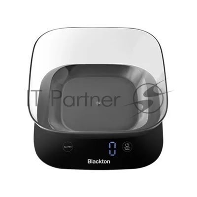 Весы кухонные Blackton Bt KS113 черный, тип управления: сенсорное, дисплей LED, количество высокочувствительных датчиков: 4, выбор единиц измерения: грамм, фунт, унция, миллилитр, интервал измерения: 1 г, максимальный вес: 10 кг, функция вычета веса тары, индикация перегрузки, индикатор замены батарейки, автоматическое и ручное отключение, автообнуление, материал корпусаластик, нескользящие ножки, источник питания: 3 х AAA, номинальное напряжение: 4.5 В"
