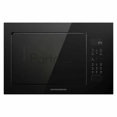 Микроволновая печь встраиваемая Kuppersberg HMF 627 B, High-Tech, 25 л, мощность 900 Вт (мощность гриля 1200 Вт), кварцевый гриль, 5 уровней мощности, 8 автоматических программ, размораживание, сенсорное управление, дисплей, черный