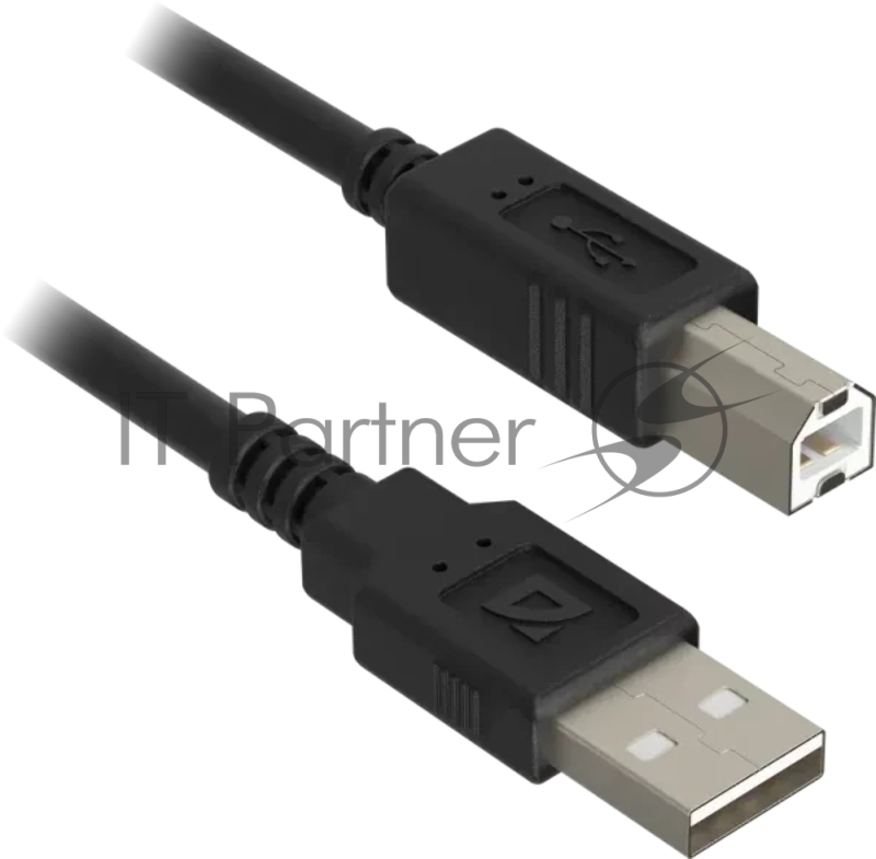 Кабель Defender USB 2.0 AM-BM 30AWG, никель, 1.8 м