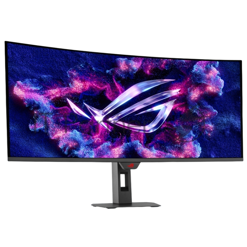 Монитор 34" ASUS ROG XG34WCDG QD-OLED 3440x1440, 175 Гц, 0.03 мс, изогнутый экран (1800R), 21:9, 250 кд/м² (пиковая 1000 кд/м²), DisplayHDR True Black 400, DP 1.4, HDMI 2.1, USB-C (15 Вт), USB Hub (3x USB 3.2), 3.5 Jack, FreeSync Premium Pro, G-Sync Compatible, KVM, сенсор присутствия, черный