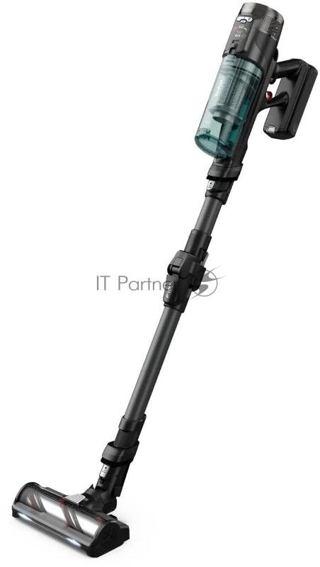 Пылесос вертикальный Tefal X-Force Flex TY9L42WO серый/зеленый, питание от аккумулятора, 150 Вт, уборка сухая, пылесборник 0.65 л