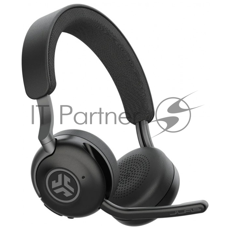 Гарнитура JLab Epic Work ANC Wireless Duo with Stand чёрный, беспроводная, Bluetooth/радиоканал/USB-C, ANC (шумоподавление), до 9 м, в комплекте подставка